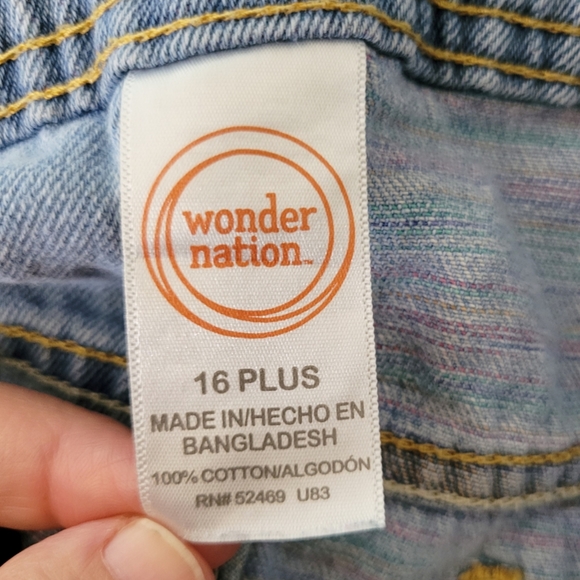 Wonder Nation | 2 Denim shorts | Girls 16 Plus - Picture 4 of 8